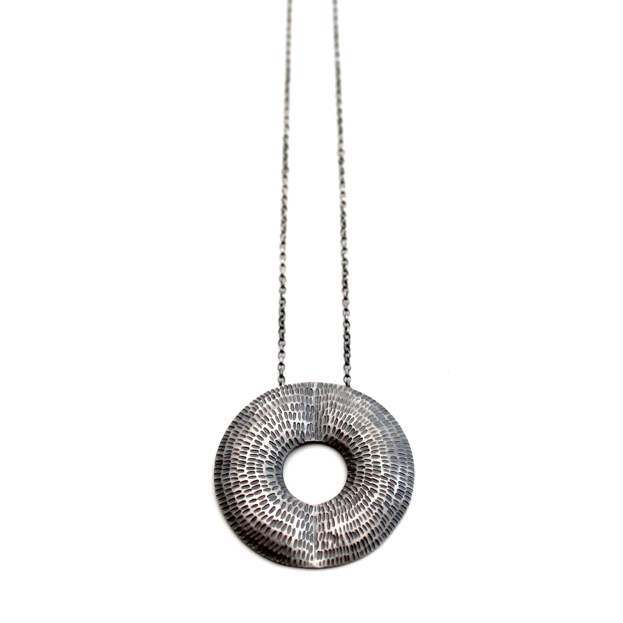 Silver Torus Pendant by Caitlin Hegney
